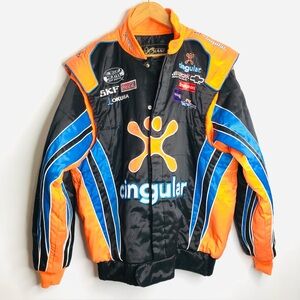 NASCAR chase authentics vintage Jeff Burton Cingular racing jacket SZ M